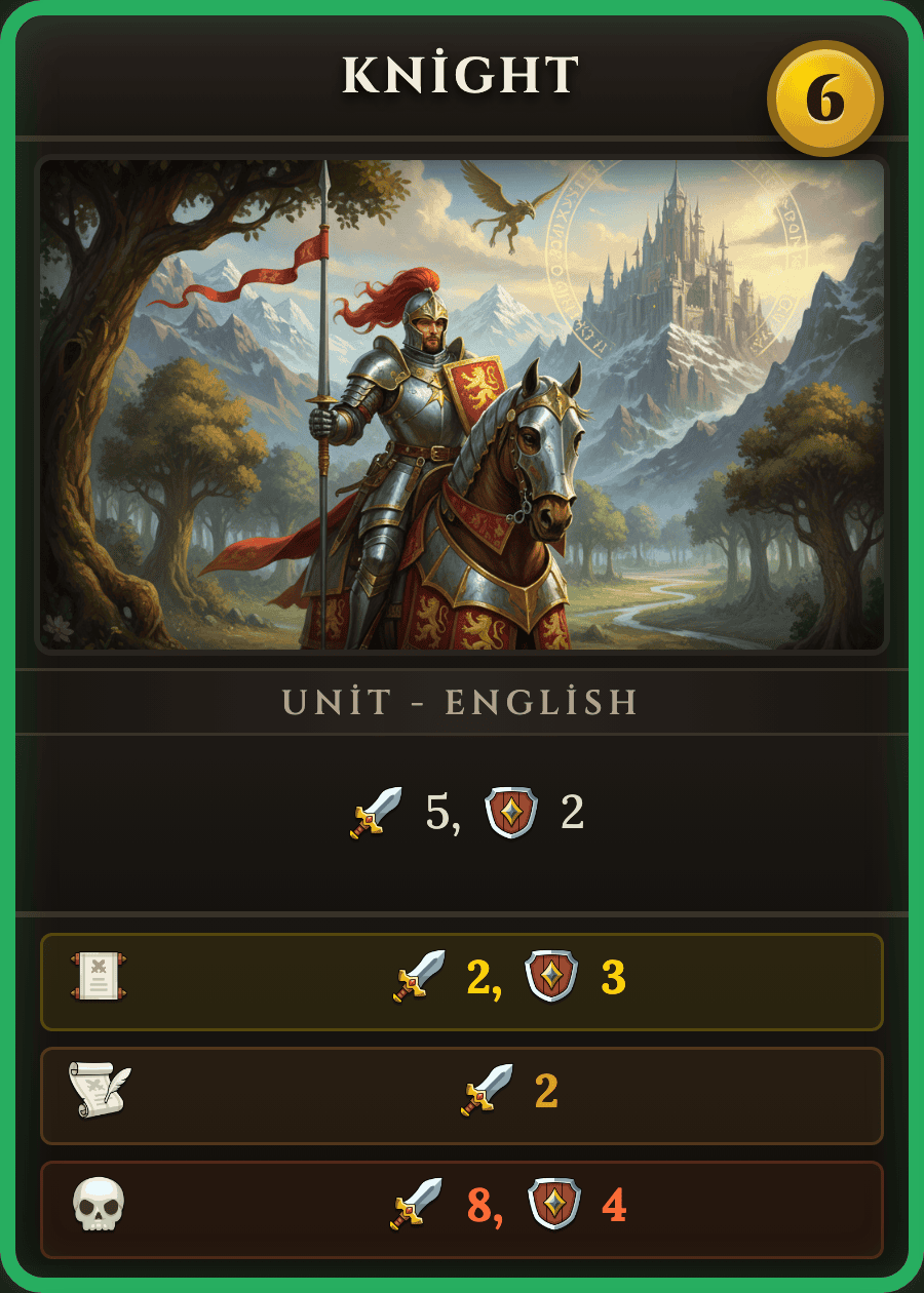 Knight - English Faction Warrior